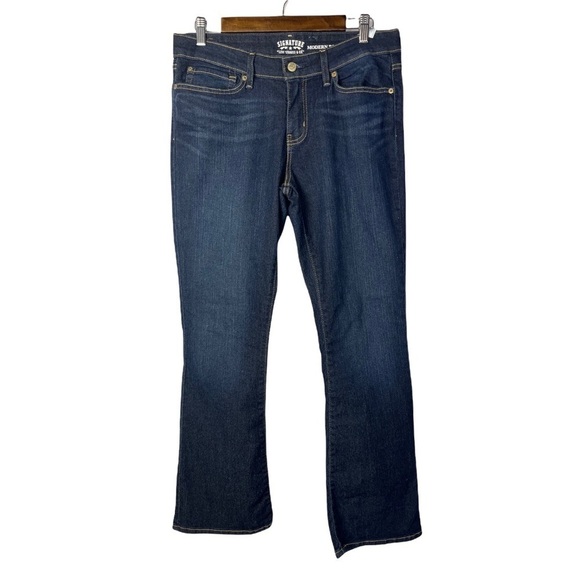 Signature by Levi's Dark Wash Modern Bootcut Jeans 12 S - Picture 2 of 5